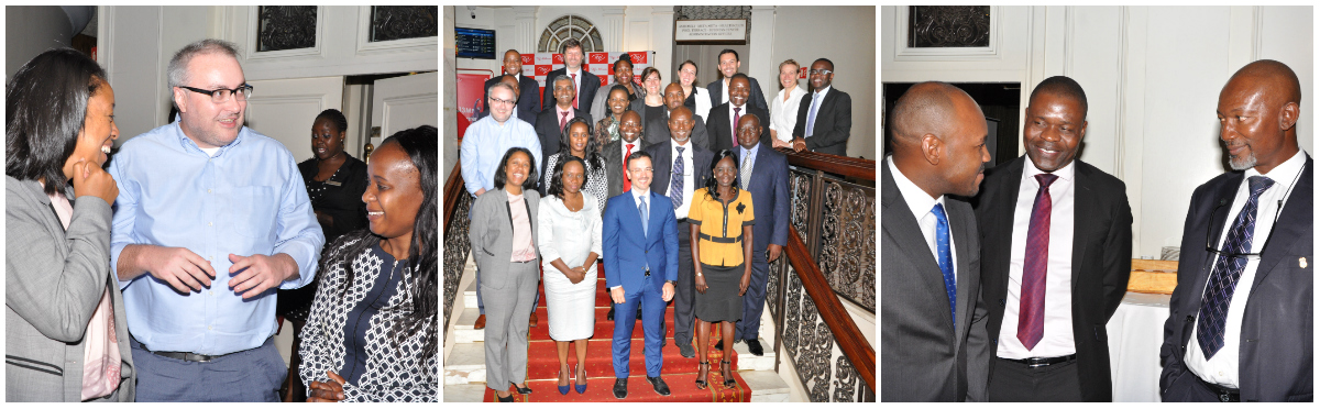 Group photo and shots of participants at the Regional Round-table